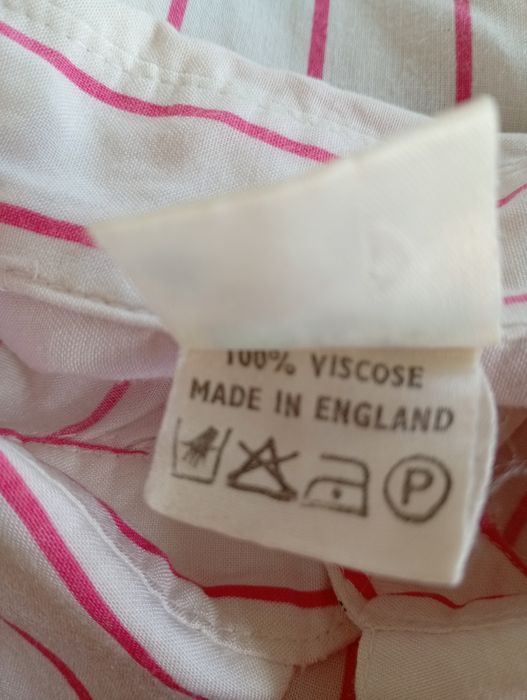 Biała bluzka marki  ,,top shop"  w paski, rozmiar L, Made in England.