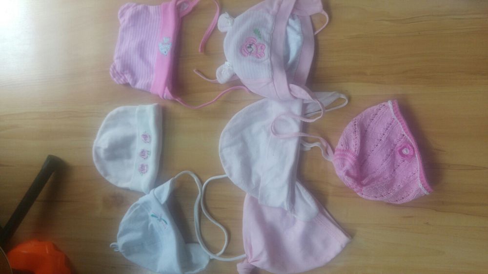 Czapeczki noworodek od 0 do 3 mies lub do 6 mies