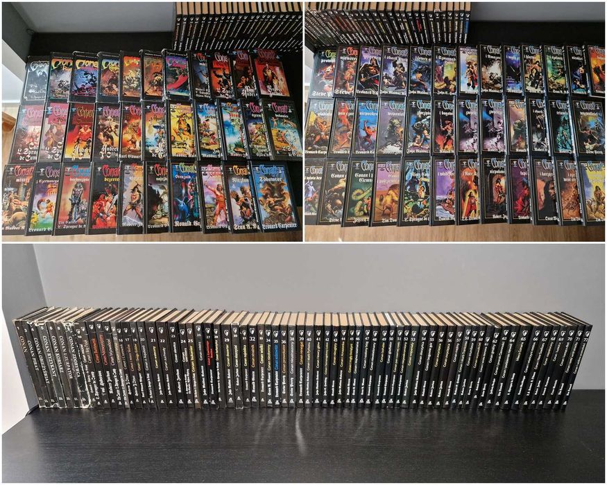 Conan Barbarzyńca czarna seria Howard PIK Amber książki zestaw 1-72