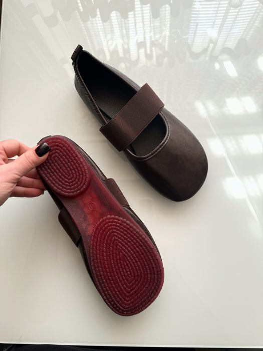 Трендові жіночі балетки бордо‼️р.38 (24,5 см)