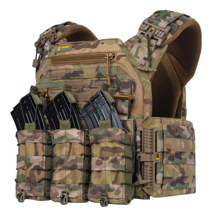 Плитоноска покращена Warmor Gen.3 Pro з підсумками АК і швидким сброс