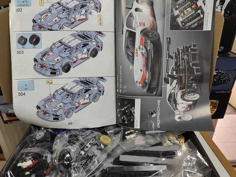 Конструктор Technic PORSCHE 911 на 1580 детал‼️В КОРОБЦІ‼️НОВИЙ‼️42096