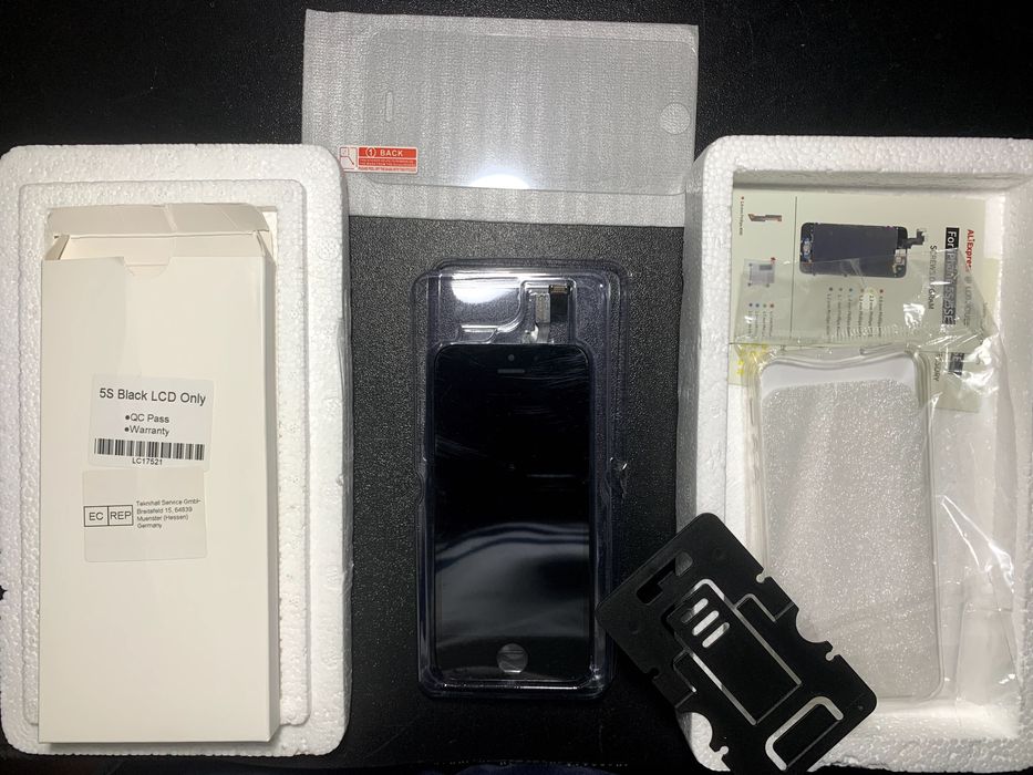 iPhone 5S Black LCD ecrã (+ película e capa)