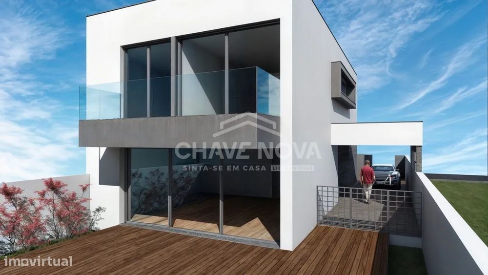 Moradia Nova V3 c/ Terraço e Garagem em São Félix da Marinha
