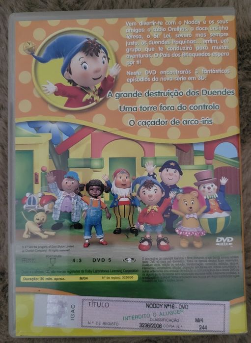 4 DVD'S do Noddy