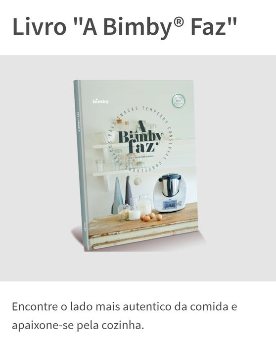 Livro BIMBY NOVO - A Bimby Faz