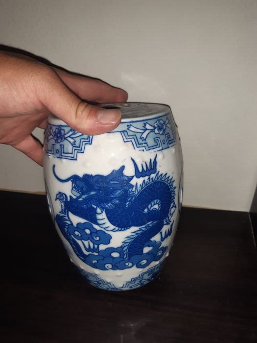 Candeeiro Chinês em Porcelana