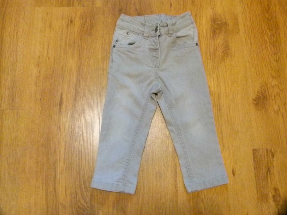 rozm 86 NEXT spodnie jeans szare