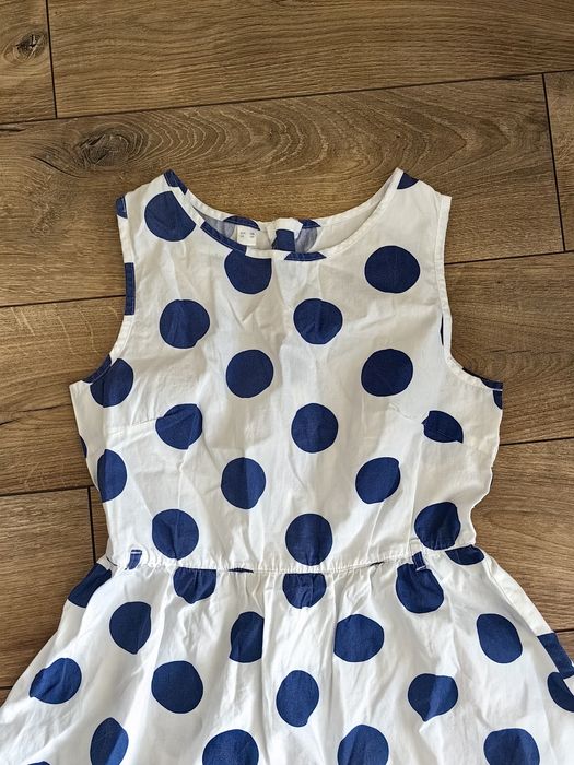 Sukienka w grochy dla dziewczynki Bonprix 158