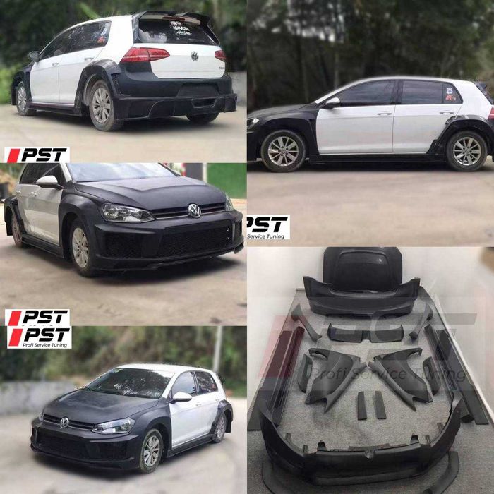 Обвіс Тюнінг Накладка Спойлер VW Golf MK7 7.5 VAG Гольф дифузор Капот