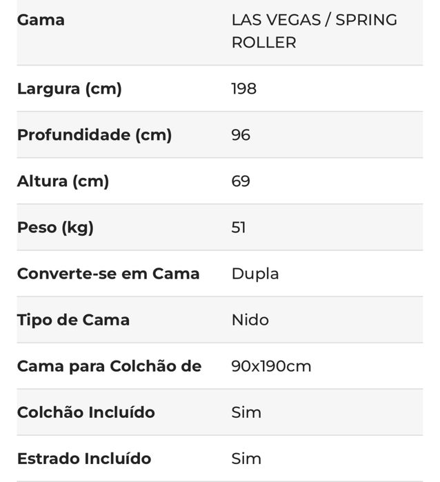 Cama dupla com 1 colção com 2 gavetas