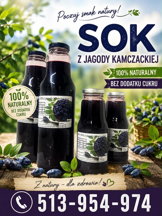 Sok z jagody kamczackiej