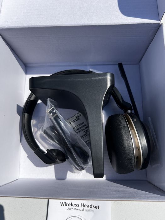 Słuchawki Bezprzewodowe z Mikrofonem BT881-CD + Stacja Dokująca USB Call Center