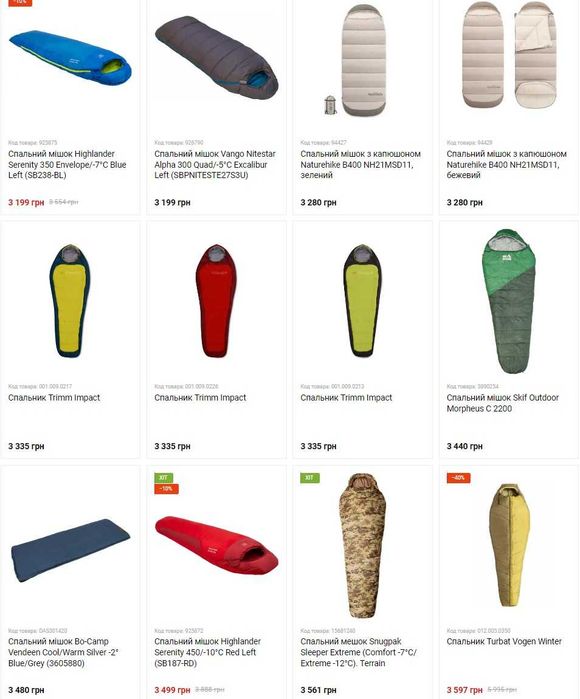 Спальник - Спальный мешок High Peak Terra Incognita