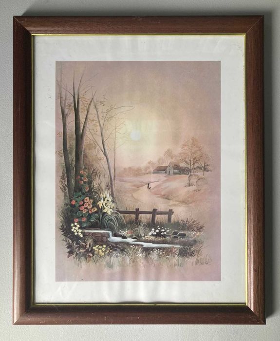 Quadro com Imagem de Paisagem (~33.5 x 27cm)
