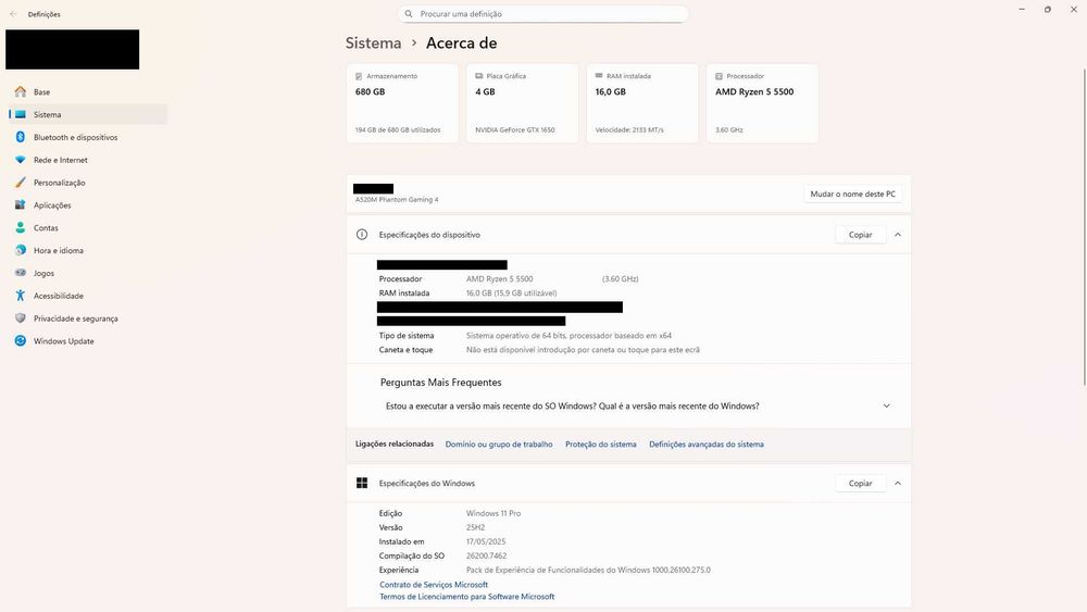 PC Gaming - Ryzen 5 5500 | GTX 1650 | 16GB RAM
