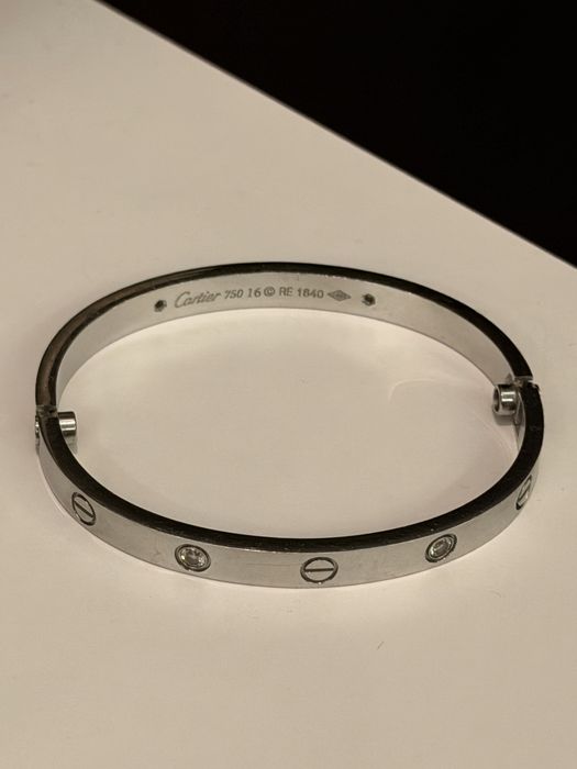 Браслет Cartier love silver