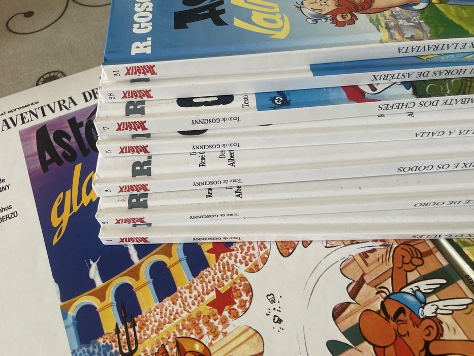 Coleção 7 Livros Astérix (Edição Capa Dura - Meribérica)