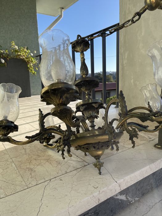 Candeeiro Abajur de Cobre