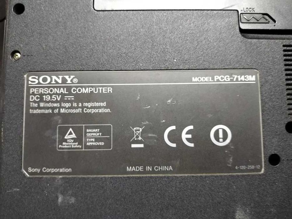 Portátil Sony Vaio – Para Peças – Sem Disco