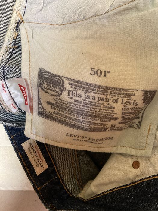 Levis 501 selvedge