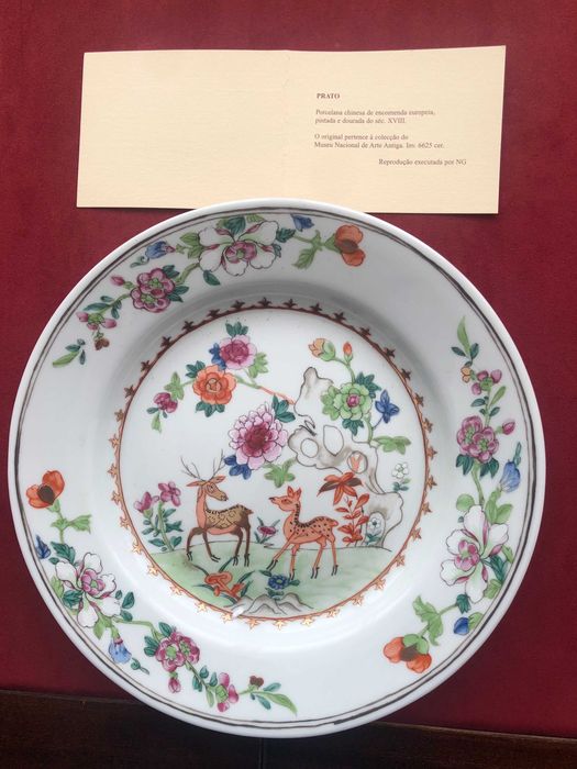 Prato decoração Museu Nacional Porcelanas NG