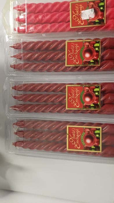 Pack de 3 velas onduladas  (novas) - 3€