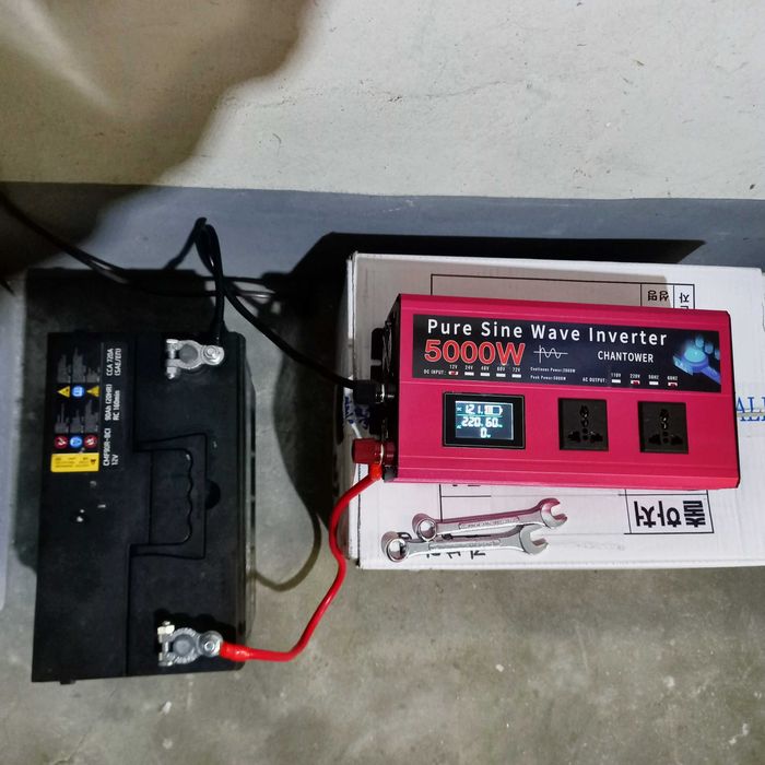 DC-AC Преобразователь напряжения - инвертор на 5000 Вт и 12 вольт б/у