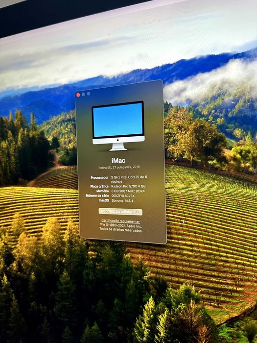 Apple iMac Retina 5K, 27 polegadas 2TB 2019