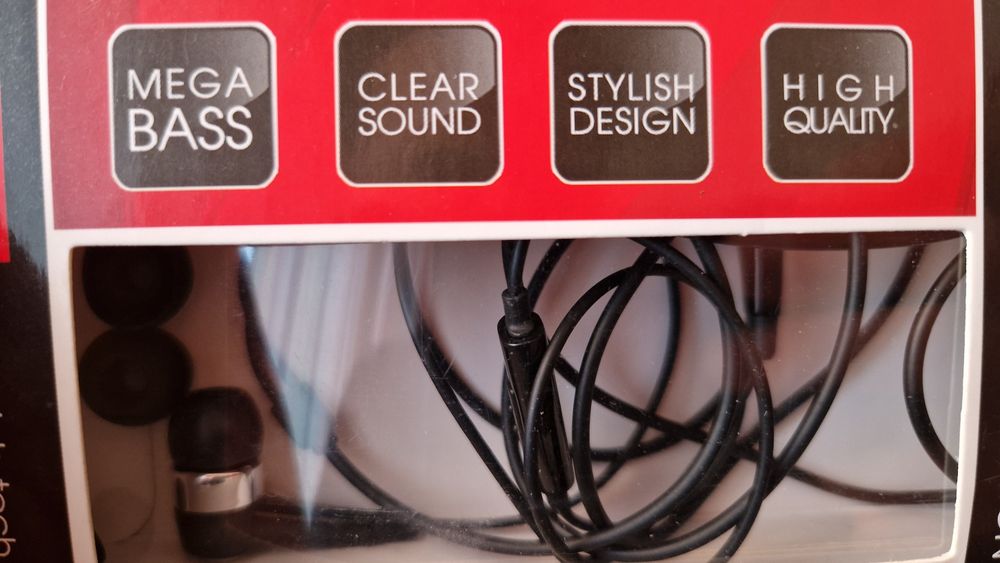 Auriculares 3.5mm com borrachas extra- NOVOS!