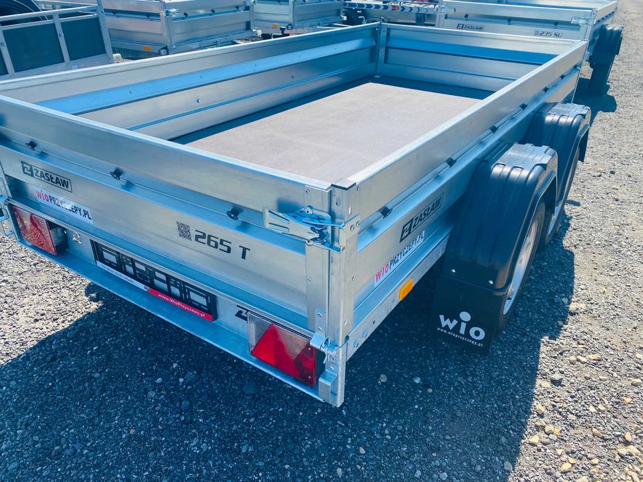 Przyczepka Zaslaw 265 2 Osiowa Solidna 1500kg KNOTT