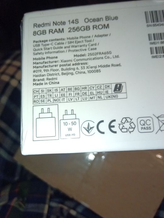 Xiaomi Redmi Note 14S 8/256 NFC новий Global 200Mp камера 67Вт зарядка