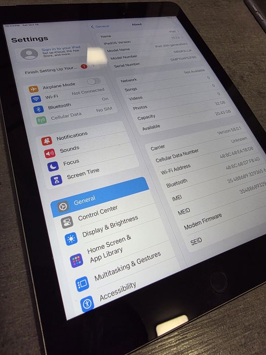 iPad 6 покоління. 32GB. Space Grey. LTE. Сімкарта. Гарантія