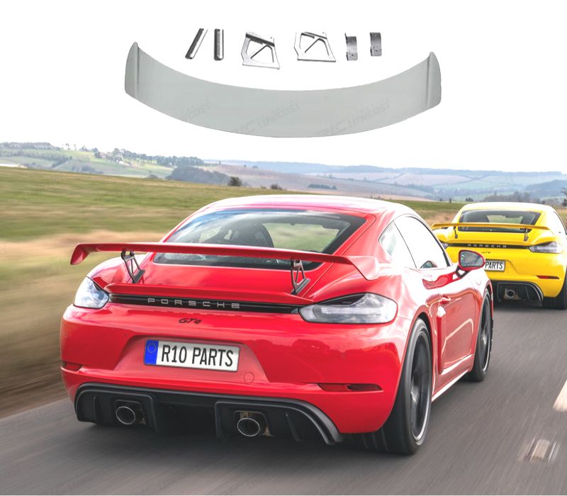 AILERON SPOILER PORSCHE CAYMAN 17-23 LOOK GT4