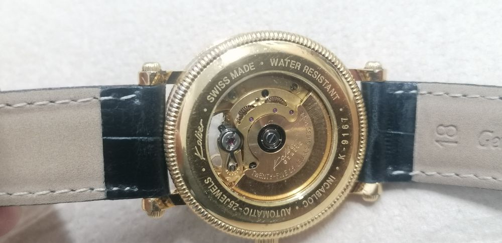 Relógio kolber geneve automatic open face tourbillon