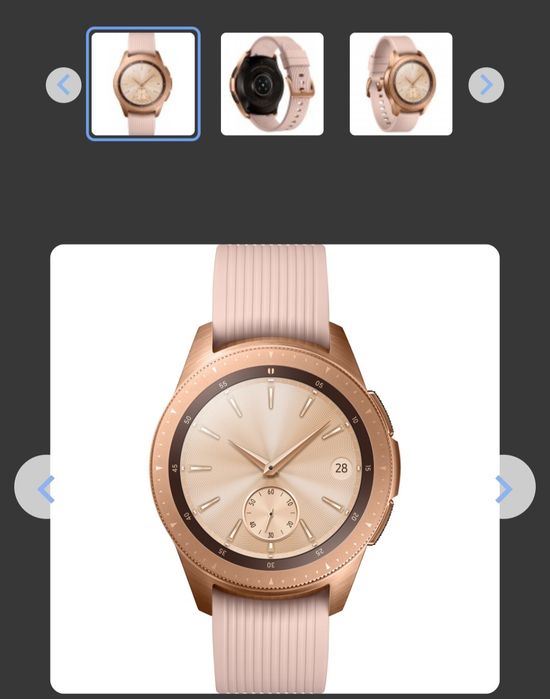 Смарт-годинник Samsung Galaxy Watch 42mm NFC LTE  Rose Gold (SM-R815)