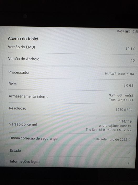 Tablet huawei usado