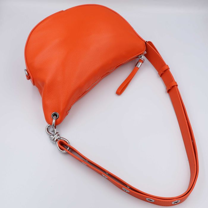 Сумка жіноча шкіряна Polina & Eiterou C1094H Orange Сумка женская кожаная помаранчева