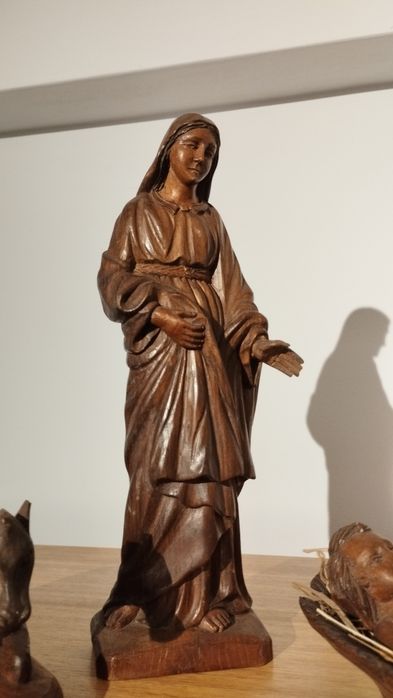 Presépio figuras madeira