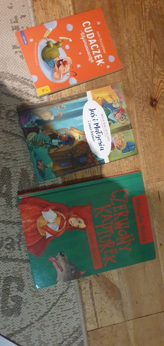 Bajki dla dzieci 3 ksiazki jas i malgosia czerwony kapturek
