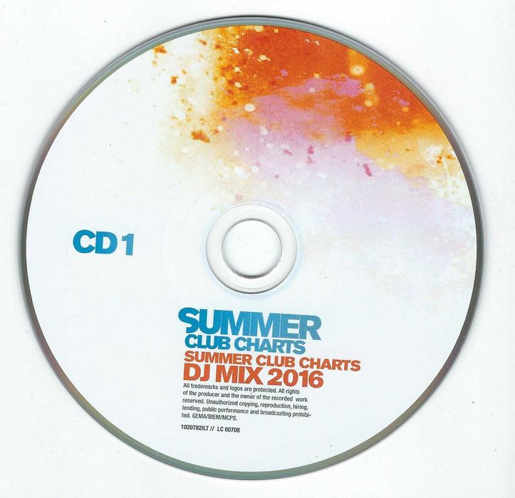 3 CD - Summer Club Charts 2016 (2016) (More Music And Media) Digipak