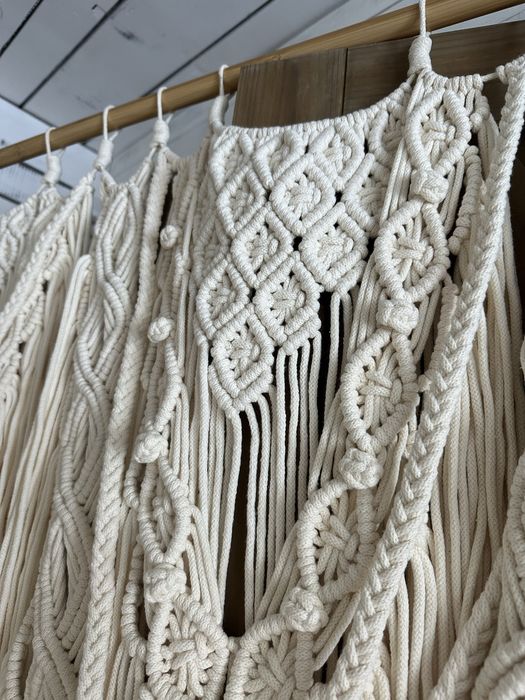 Makrama ścianka makramowa boho na wesele ślub do zdjęć komunie chrzest