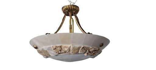 Люстра із каменя на 5 ламп в стилі лофт
