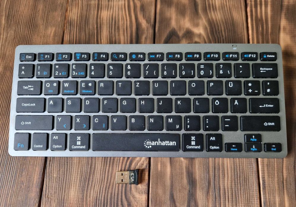 Klawiatura bezprzewodowa Manhattan QWERTZ