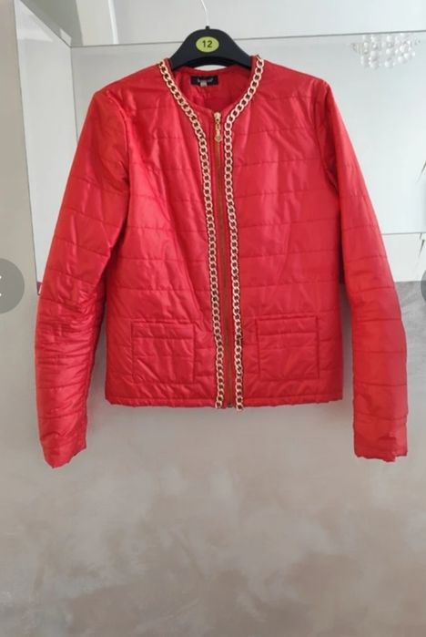 Marelina pikowana damska kurtka 36 ze złotymi zdobieniami