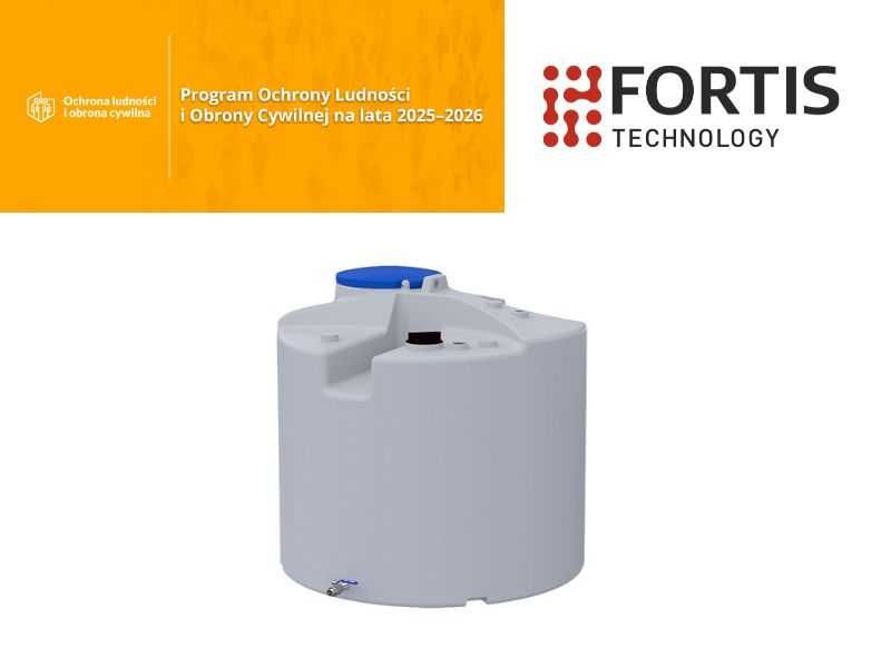 Zbiornik na wodę pitną 1500 litrów OLiOC ochrona ludności atest PZH