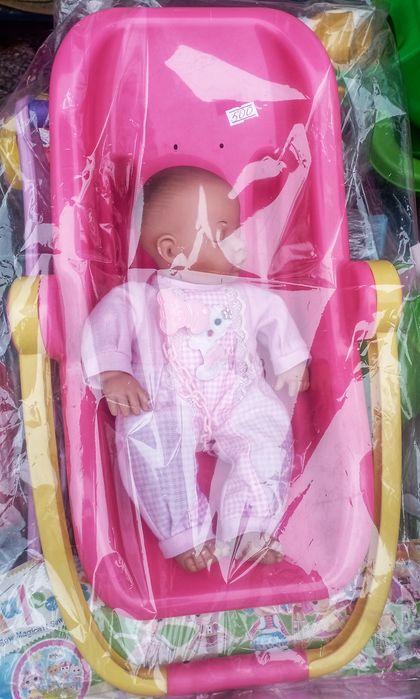 Пупс с переноской всего 500гр