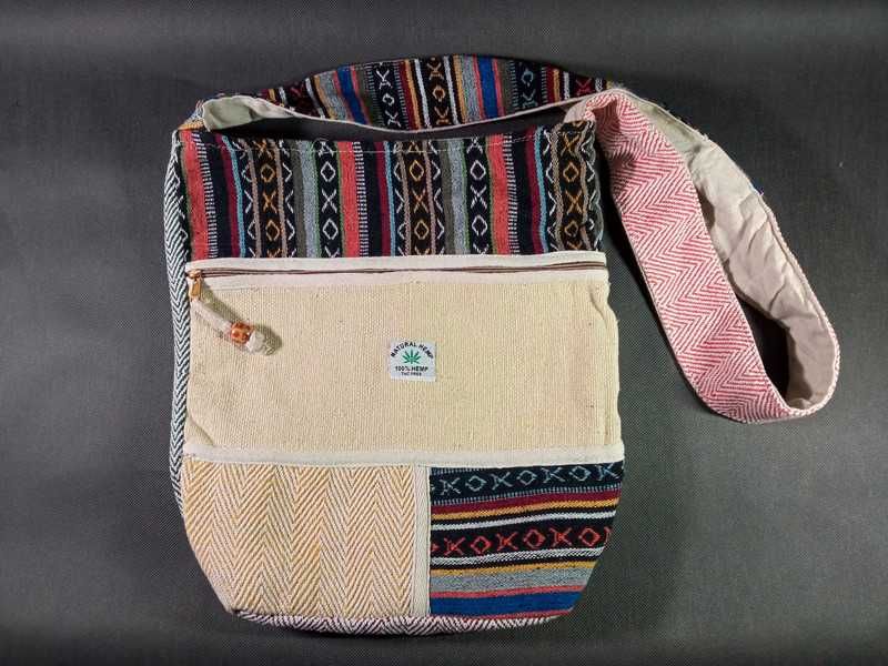 Ekologiczna Torba Na Ramię Z Konopi Nepal Himalayan Hemp