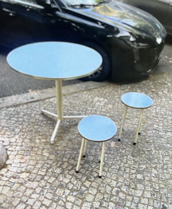 Mesa bancos  vintage