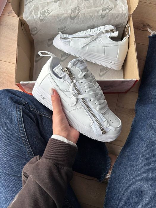 36-45 Nike Lunar Force 1 Low Acronym Triple White